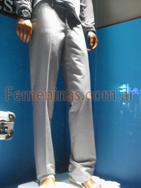 Hermès pantalon recto gris